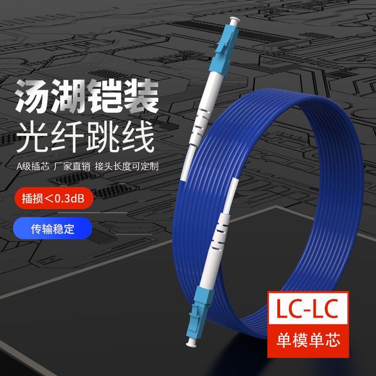 1、LC-LC铠装光纤跳线