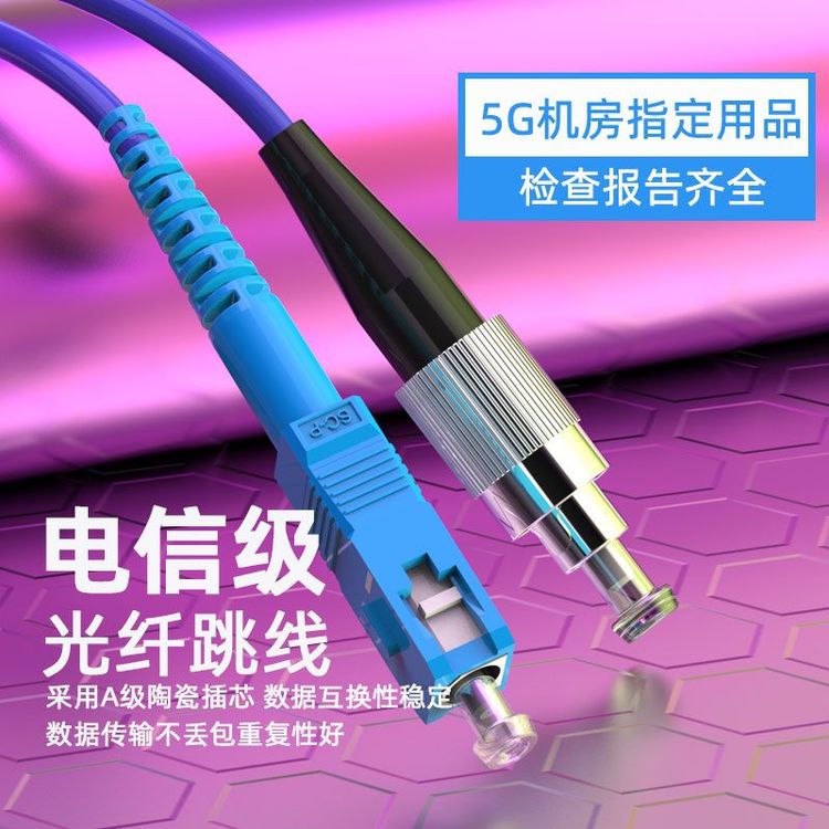 3、SC-FC铠装光纤跳线